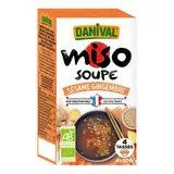 Danival Soupe Miso sésame gingembre bio en sachet individuel, 4x10g