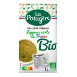 La Potagère Soupe Mouliné d'Antan Bio- Légumes Verts de France - Soupe liquide en brique individuelle, 1L