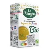 La Potagère Soupe Velouté de nos campagnes Bio- Légumes de France - Soupe liquide en brique familiale, 1L