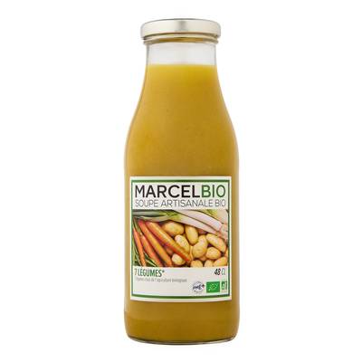 Marcel Bio Soupe 7 légumes Bio en bouteille, 48cl