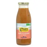 Phare d'Eckmuhl Soupe de poisson bio au saumon en bouteille, 500g