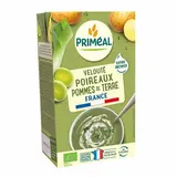 Priméal Soupe Velouté Poireaux pomme de terre bio - Soupe liquide en brique familiale, 1L