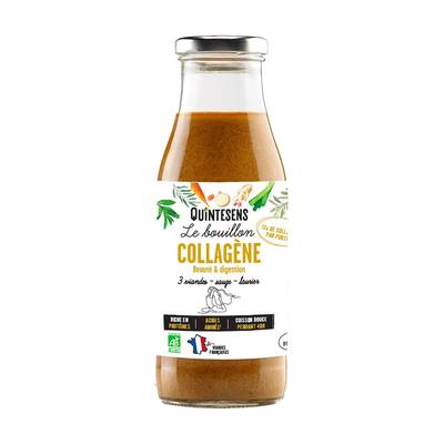 Quintesens Le Bouillon collagène bio en bouteille, 24cl
