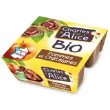 Charles et Alice Pommes Châtaignes Bio, 4x95g