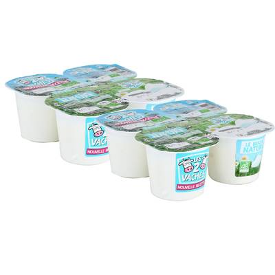 Les 2 Vaches Yaourt Bio Brassé Nature, Lot de 2 - 4x115g