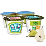 Les 2 Vaches Yaourt bio brassé poire, 4x115g