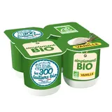Les 300 laitiers bio Yaourt Vanille Bio, 4x110g