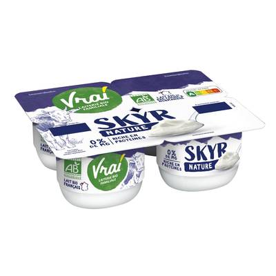 Vrai Skyr Bio Nature, 4x100g