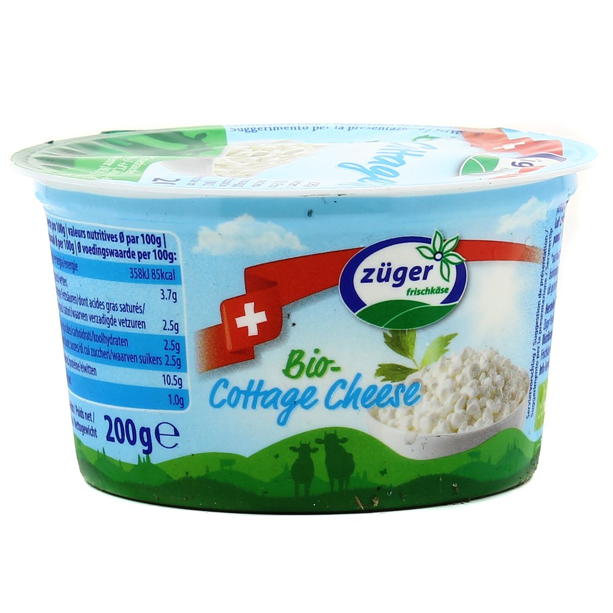 Zuger Cottage cheese bio, 200g