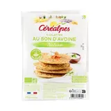Céréalpes Galettes au Son d'Avoine Bio Nature, 4x60g