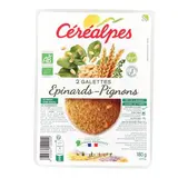 Céréalpes Galettes Epinards, Pignons Bio, 2x90g