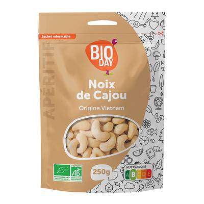 Bioday Noix de Cajou bio, 250g