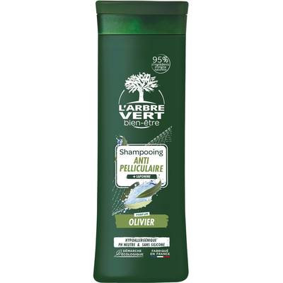 L'Arbre Vert Bien-Etre Shampooing homme antipelliculaire olivier et saponine, 250ml