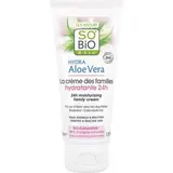 SO'BIO ETIC La crème hydratante 24h des familles, peaux sensibles et réactives, Hydra Aloe Vera, 100ml
