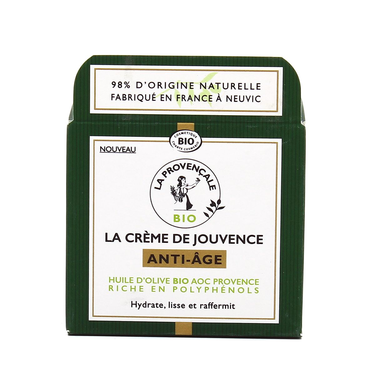 La Provencale BIO Crème de jouvence anti-âge à l'huile d'olive Bio AOC Provence, 50ml