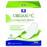 Organyc Serviettes hygiéniques Flux abondant, 10 serviettes