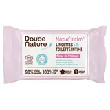 Douce Nature Lingettes intime en coton Cosmébio, 15 lingettes