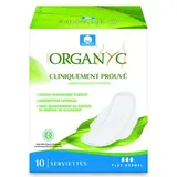 Organyc Serviettes hygiéniques Flux normal, 10 serviettes