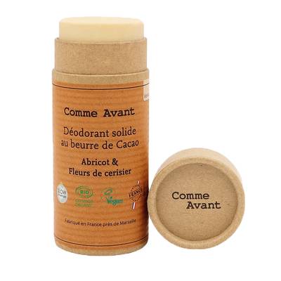 Comme Avant Déodorant solide abricot & fleurs de cerisier, 60g