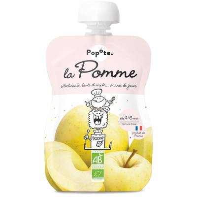 Popote Pomme Bio Gourde Bébé Dès 4/6 mois, 120g