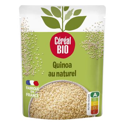 Céréal Bio Quinoa au naturel Vegan Bio en sachet micro-ondable, 220g