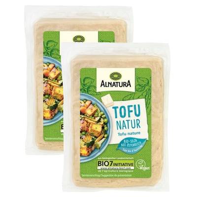 Alnatura Tofu nature bio, Lot de 2x200g