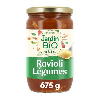 Jardin Bio Etic Ravioli aux légumes bio en bocal, 675g