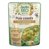 Jardin Bio Etic Pois cassés à la paysanne bio en sachet micro-ondable, 300g