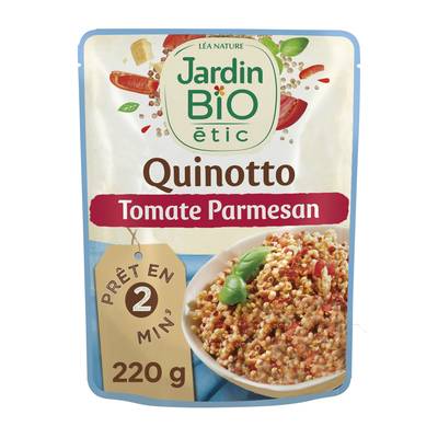 Jardin Bio Etic Quinotto Tomate Parmesan Bio en sachet micro-ondable, 220g