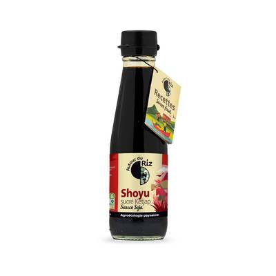 Autour Du Riz Sauce Shoyu Ketjap soja sucrée bio , commerce Equitable en bouteille, 20cl