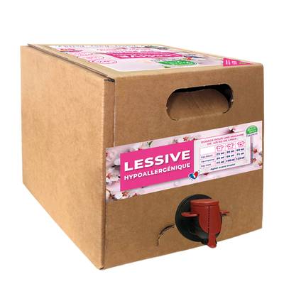 Bulle Verte Lessive hypoallerlergénique sans parfum Ecocert, Bidon de 3L