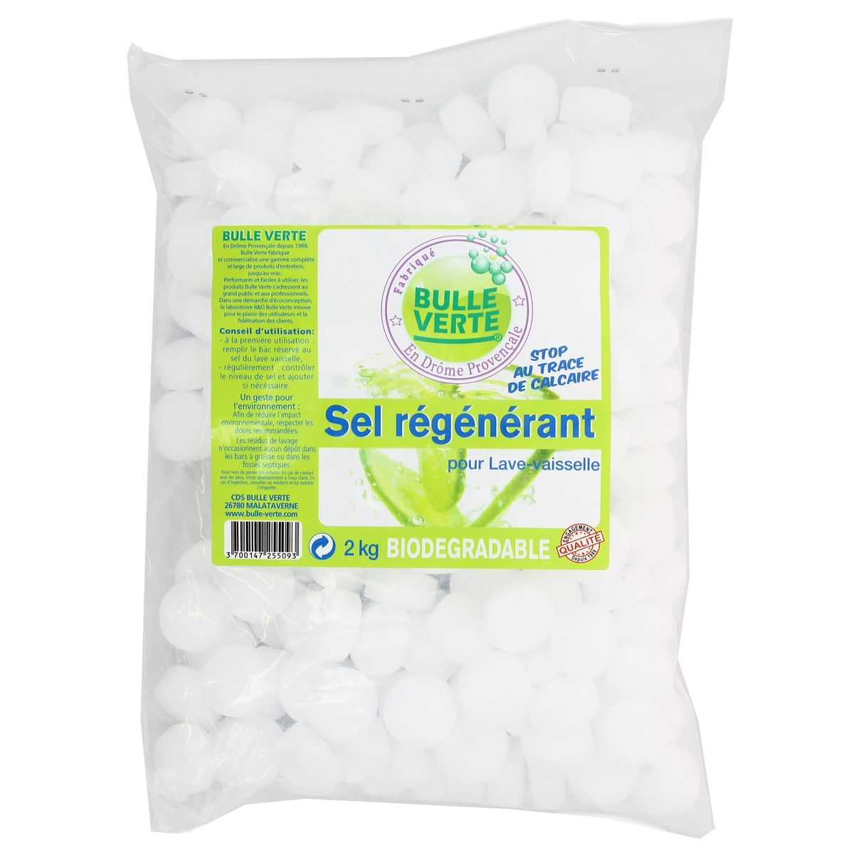Bulle Verte Sel régénérant Ecologique, 2kg