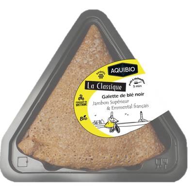 Aquibio Galette de blé noire  classique  Bio, 150g