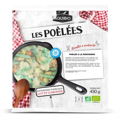 Aquibio Poêlée Parisienne Bio, 450g