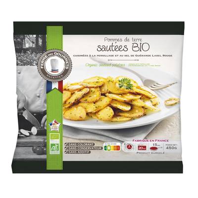 La Ferme Des Gourmets Pommes de terre sautées Bio à l'ail et au persil, 450g