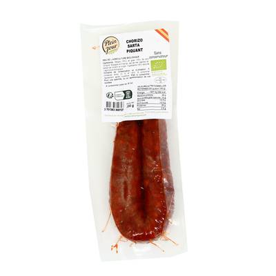 Plein Jour Chorizo Fer à Cheval Sarta Fort, Bio, 200g