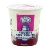 Ferme de Viltain Yaourt Bicouche Fraise, 180g