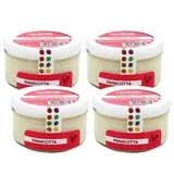 Les Petites Laiteries Petit Pot de Panacotta - Lait de vache pasteurisé, Lot de 4x125g