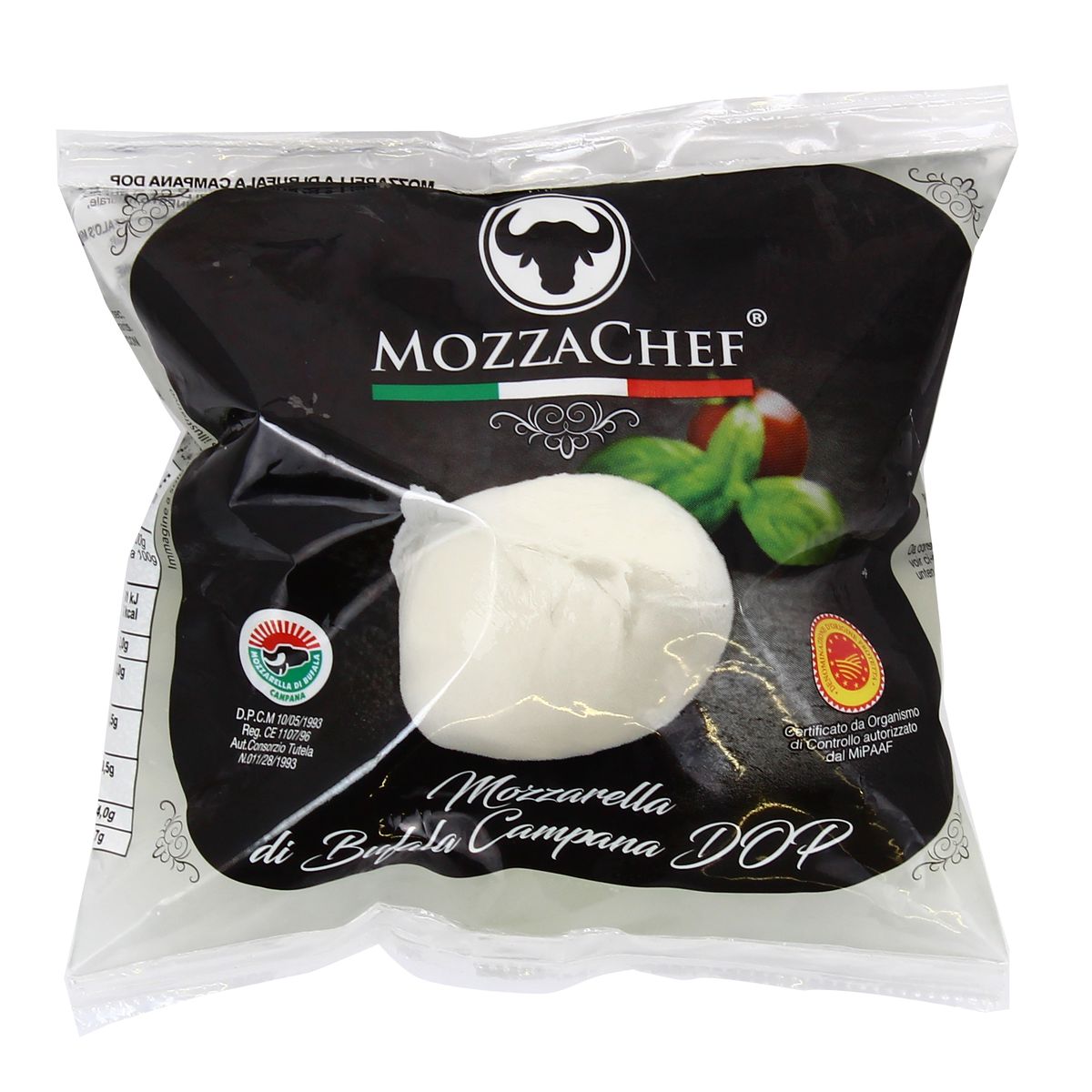 Mozzachef Mozzarella Buffala - Lait de bufflonne pasteurisé, 125g