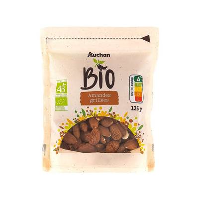 Auchan BIO Amandes Grillées Bio, 125g