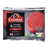 Charal Steaks Hachés 15%MG, 4x100g