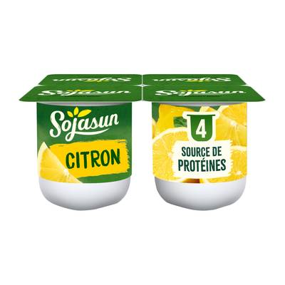 Sojasun Spécialité Soja citron, 4x100g
