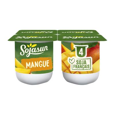 Sojasun Dessert végétal mangue, 4x100g