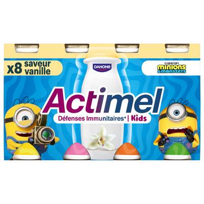 Actimel Yaourt à boire Vanille, 8x100g