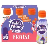 Petits Filous Yaourt à Boire Fraise, 6x100g