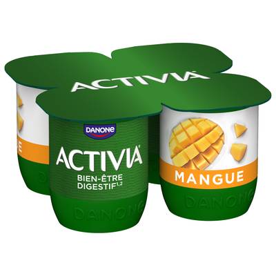 Activia Yaourt mangue bifidus, 4x125g