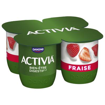 Activia Yaourt aux fruits fraise bifidus, 4x125g
