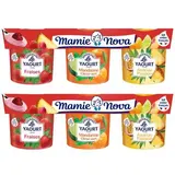 Mamie Nova Gourmand panaché aux fruits, Lot de 2 - 6X150g