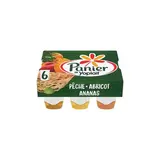 Panier de Yoplait Yaourts nature sur lit de fruits jaunes, 6x140g