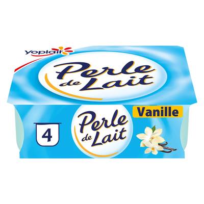 Perle de lait Yaourt à la Vanille, 4x125g